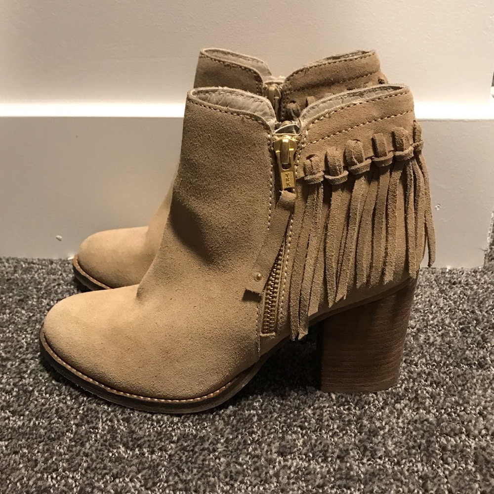 Aldo fringe booties